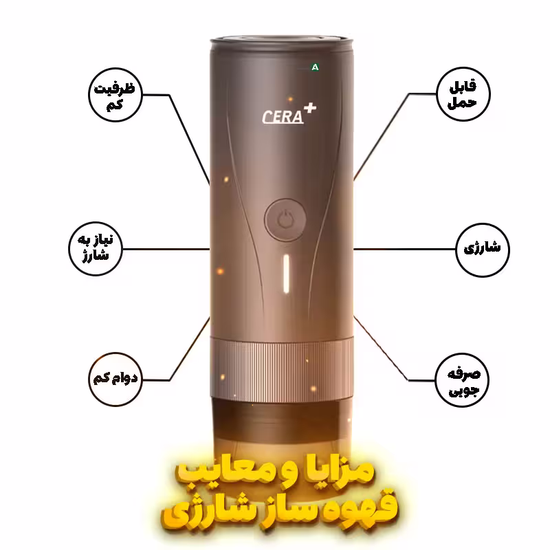 مزایا و معایب قهوه ساز شارژی تصویری از قهوه ساز شارژی به همراه مزایا و معایب
