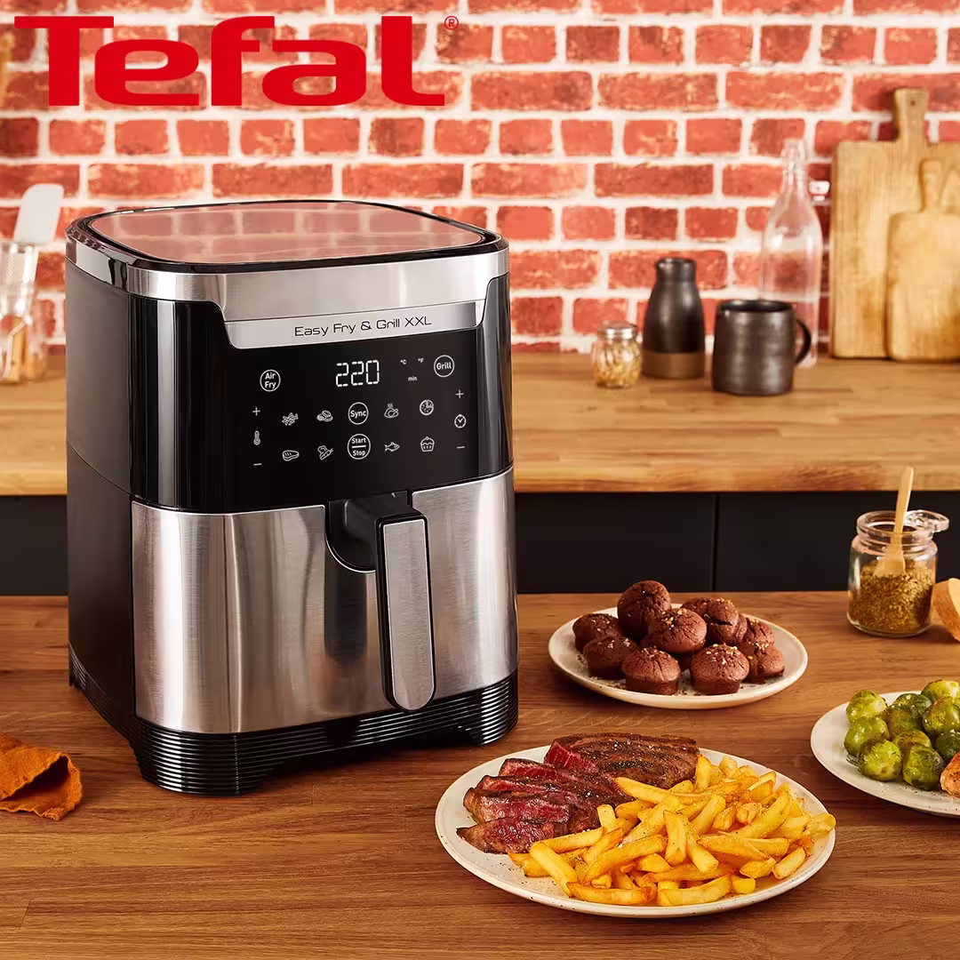 سرخ بدون روغن رنگ سیلور و مشکی مدل TEFAL EY801D